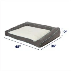 Frisco Plush Orthopedic Bolster Dog Bed W/Removable Cover -Frisco 129511 PT1. AC SS1800 V1702509593