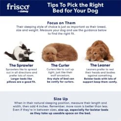 Frisco Plush Orthopedic Bolster Dog Bed W/Removable Cover -Frisco 129511 PT7. AC SS1800 V1668203951