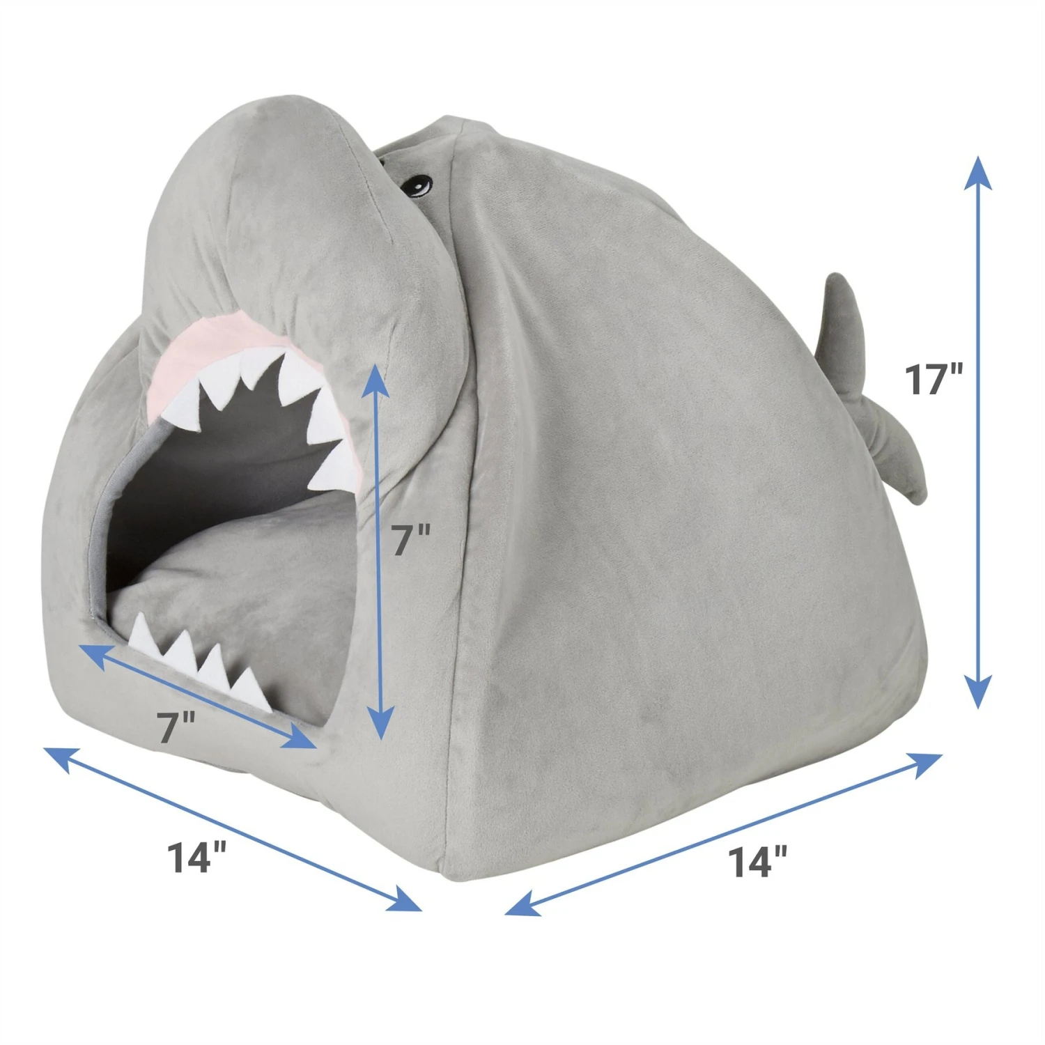 Frisco Novelty Shark Covered Cat & Dog Bed 6 Frisco Novelty Shark Covered Cat & Dog Bed - Image 4