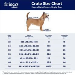 Frisco Heavy Duty Single Door Wire Dog Crate -Frisco 210677 PT2. AC SS1800 V1667859376