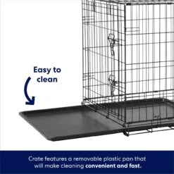 Frisco Fold & Carry Single Door Collapsible Wire Dog Crate & Mat Kit -Frisco 212620 PT4. AC SS1800 V1667228975