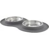 Frisco Double Stainless Steel Pet Bowl With Silicone Mat 1 Frisco Double Stainless Steel Pet Bowl With Silicone Mat -Frisco 215986 MAIN. AC SS1800 V1591020063