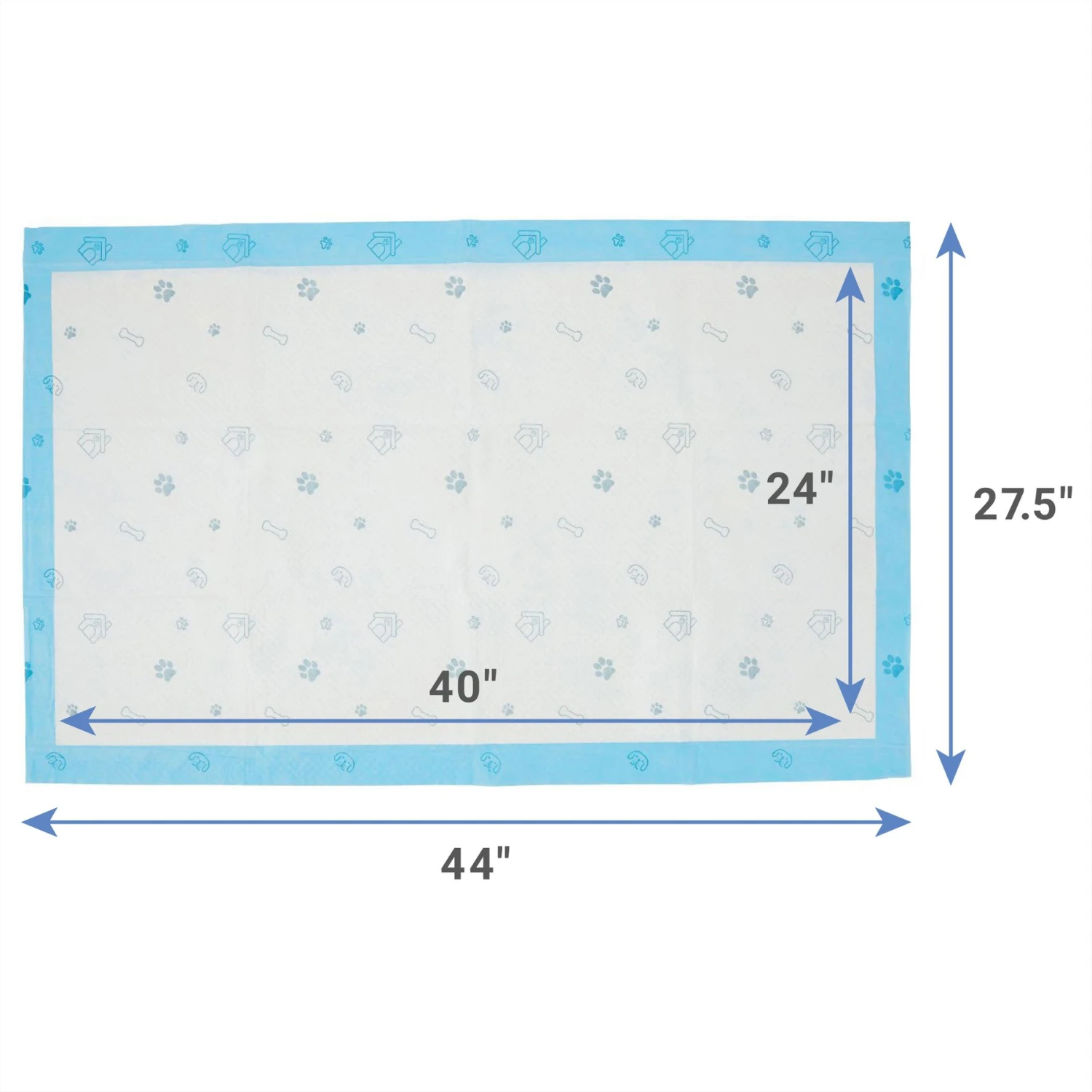 Frisco Premium Giant Printed Dog Training & Potty Pads, 27.5 X 44-in, Unscented 5 Frisco Premium Giant Printed Dog Training & Potty Pads, 27.5 X 44-in, Unscented - Image 3