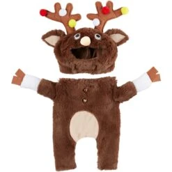 Frisco Front Walking Reindeer Dog & Cat Costume, 1 Count -Frisco 228790 PT5. AC SS1800 V1636743459
