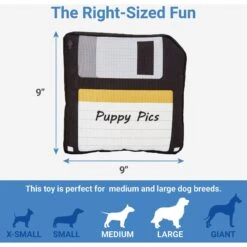 Frisco Retro Floppy Disc Ballistic Nylon Plush Squeaky Dog Toy 6 Frisco Retro Floppy Disc Ballistic Nylon Plush Squeaky Dog Toy -Frisco 230304 PT1. AC SS1800 V1599945063