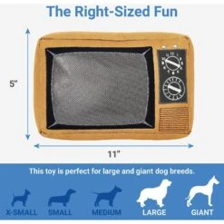Frisco Retro Television Ballistic Nylon Plush Squeaky Dog Toy -Frisco 230308 PT1. AC SS1800 V1599945062