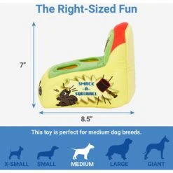 Frisco Retro Smack-a-Squirrel Hide & Seek Puzzle Plush Squeaky Dog Toy -Frisco 230313 PT1. AC SS1800 V1599945054