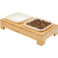 Frisco Square Melamine Dog & Cat Bowl Set With Bamboo Stand 14 Frisco Square Melamine Dog & Cat Bowl Set With Bamboo Stand -Frisco 232076 PT6. AC SS1800 V1684761684
