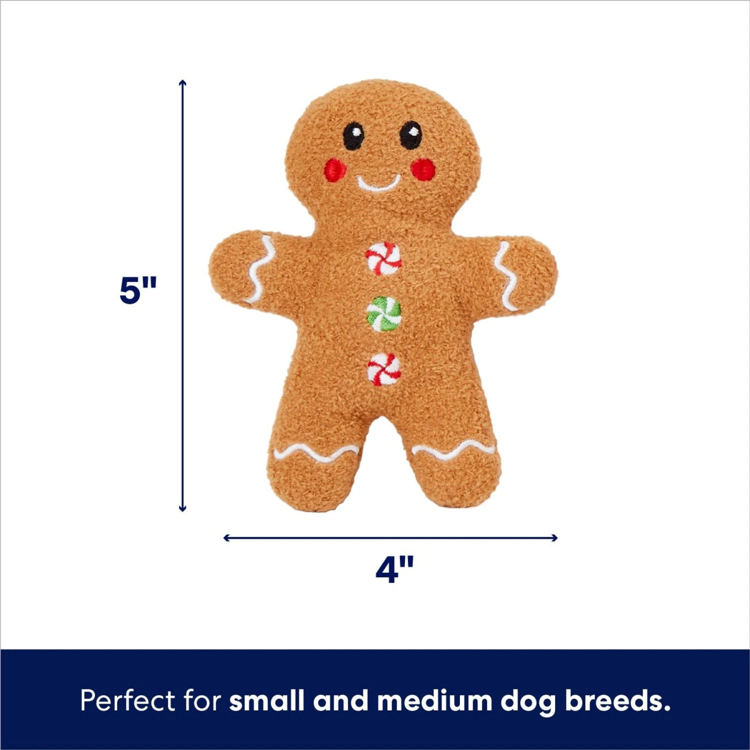 Frisco Holiday Milk & Gingerbread Cookies Hide & Seek Puzzle Plush Squeaky Dog Toy 4 Frisco Holiday Milk & Gingerbread Cookies Hide & Seek Puzzle Plush Squeaky Dog Toy - Image 3