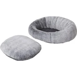 Frisco Plush Camel Back Donut Bolster Cat & Dog Bed -Frisco 235028 PT5. AC SS1800 V1600389402