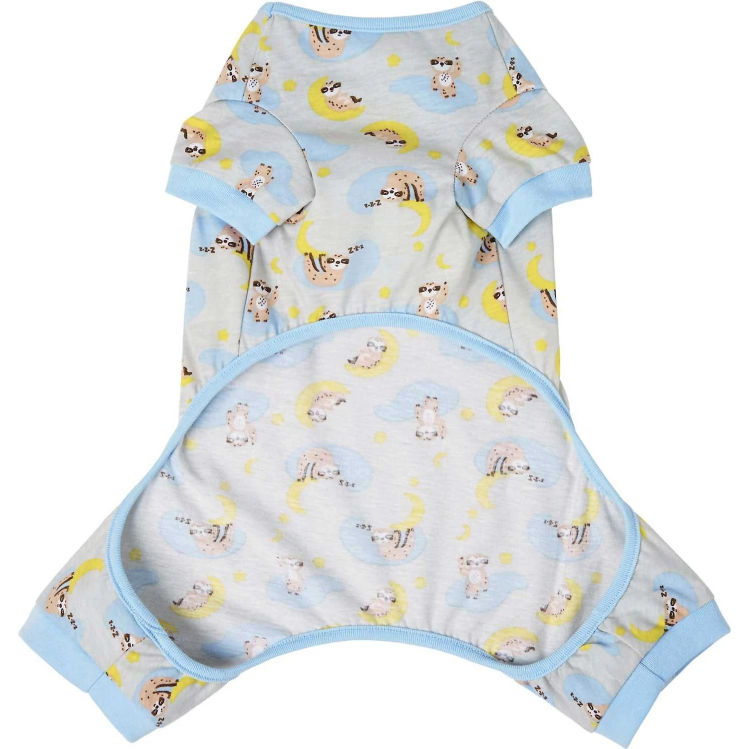Frisco Sleepy Sloths Dog & Cat Jersey PJs 6 Frisco Sleepy Sloths Dog & Cat Jersey PJs - Image 4