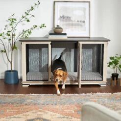 Frisco 34 Frisco "Denver" Dog Crate Credenza & Mat Kit