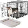 Frisco Fold & Carry Double Door Collapsible Wire Dog Crate & Frisco Gray Basket Weave Dog Crate Mat 1 Frisco Fold & Carry Double Door Collapsible Wire Dog Crate & Frisco Gray Basket Weave Dog Crate Mat -Frisco 255477 MAIN. AC SS1800 V1604096520