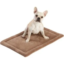 Frisco Heavy Duty Fold & Carry Double Door Collapsible Wire Dog Crate & Frisco Micro Terry Dog Crate Mat -Frisco 255531 PT4. AC SS1800 V1604149291