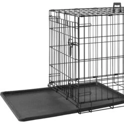 Frisco Heavy Duty Fold & Carry Single Door Collapsible Wire Dog Crate & Frisco Quilted Dog Crate Mat -Frisco 255551 PT1. AC SS1800 V1604096512