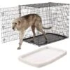 Frisco Heavy Duty Single Door Wire Dog Crate & Frisco Quilted Dog Crate Mat -Frisco 255633 MAIN. AC SS1800 V1604147197