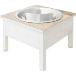 Frisco 10 Frisco Farm House Wood Elevated Non-Skid Stainless Steel Dog Bowl
