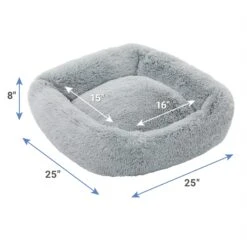 Frisco Eyelash Rectangular Bolster Cat & Dog Bed 6 Frisco Eyelash Rectangular Bolster Cat & Dog Bed -Frisco 270861 PT1. AC SS1800 V1626359035
