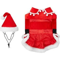 Frisco Mrs. Claus Dog & Cat Costume -Frisco 276150 PT5. AC SS1800 V1631569990