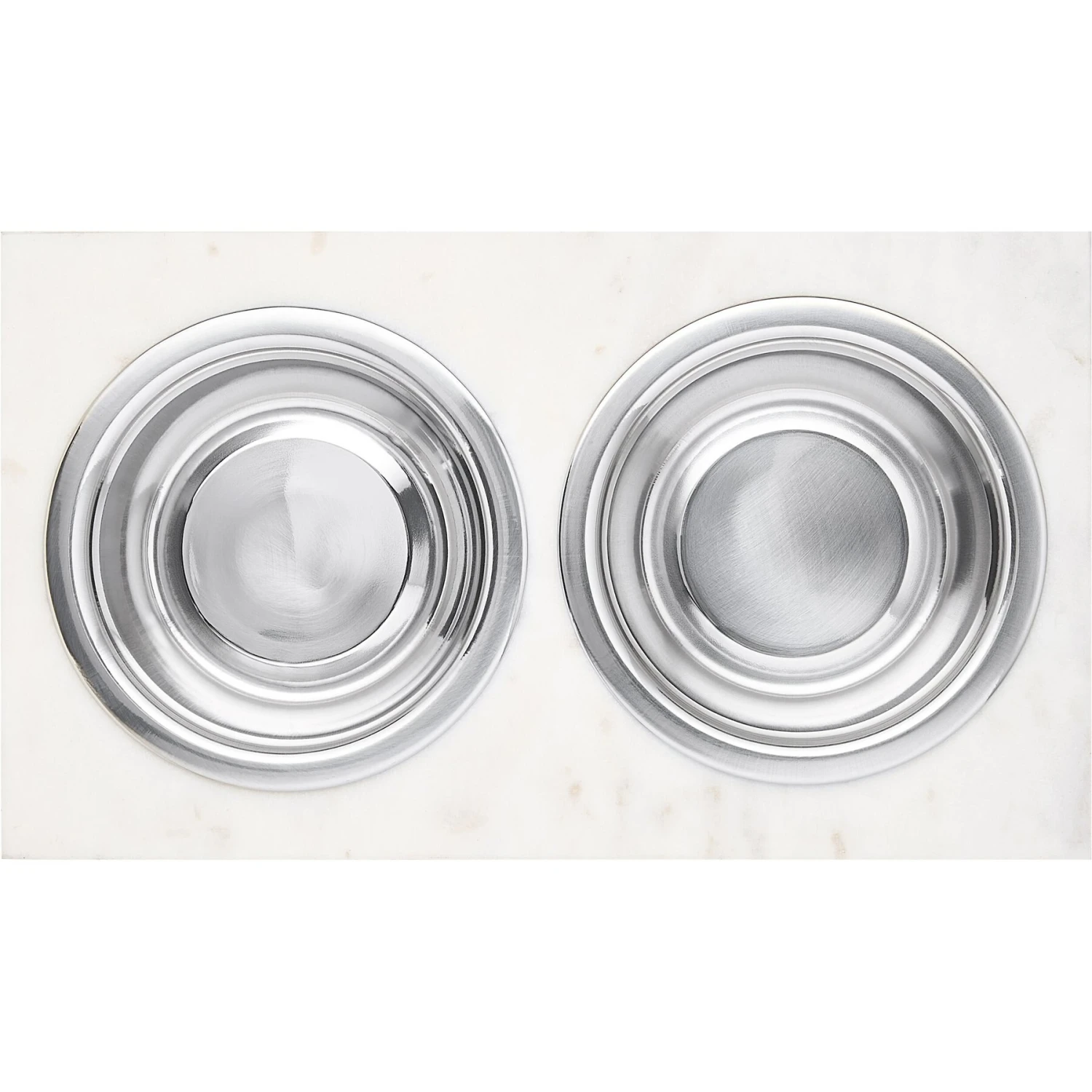 Frisco Marble Elevated Stainless Steel Double Diner Dog & Cat Bowls 7 Frisco Marble Elevated Stainless Steel Double Diner Dog & Cat Bowls - Image 5
