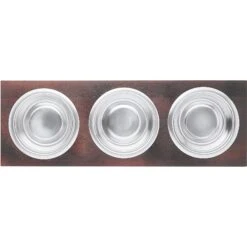 Frisco Multi Pet Feeding 3-Bowls Wood Stainless Steel Dog & Cat Bowl, Dark Wooden 11 Frisco Multi Pet Feeding 3-Bowls Wood Stainless Steel Dog & Cat Bowl, Dark Wooden -Frisco 277571 PT4. AC SS1800 V1627935311