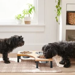 Frisco Multi Pet Feeding Corner Wood 3-Bowls Stainless Steel Dog & Cat Bowl 10 Frisco Multi Pet Feeding Corner Wood 3-Bowls Stainless Steel Dog & Cat Bowl -Frisco 277573 PT2. AC SS1800 V1630346615