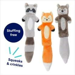 Frisco Forest Friends Stuffing-Free Skinny Plush Squeaky Dog Toy -Frisco 286571 PT2. AC SS1800 V1695760988