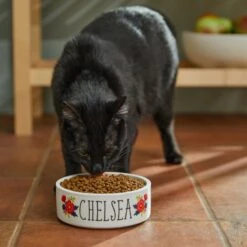 Frisco Flower Ceramic Personalized Dog Bowl -Frisco 286985 PT3. AC SS1800 V1625764702