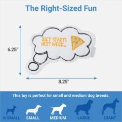 Frisco Message Bubble Plush Squeaky Dog Toy 7 Frisco Message Bubble Plush Squeaky Dog Toy -Frisco 288941 PT1. AC SS1800 V1640722877