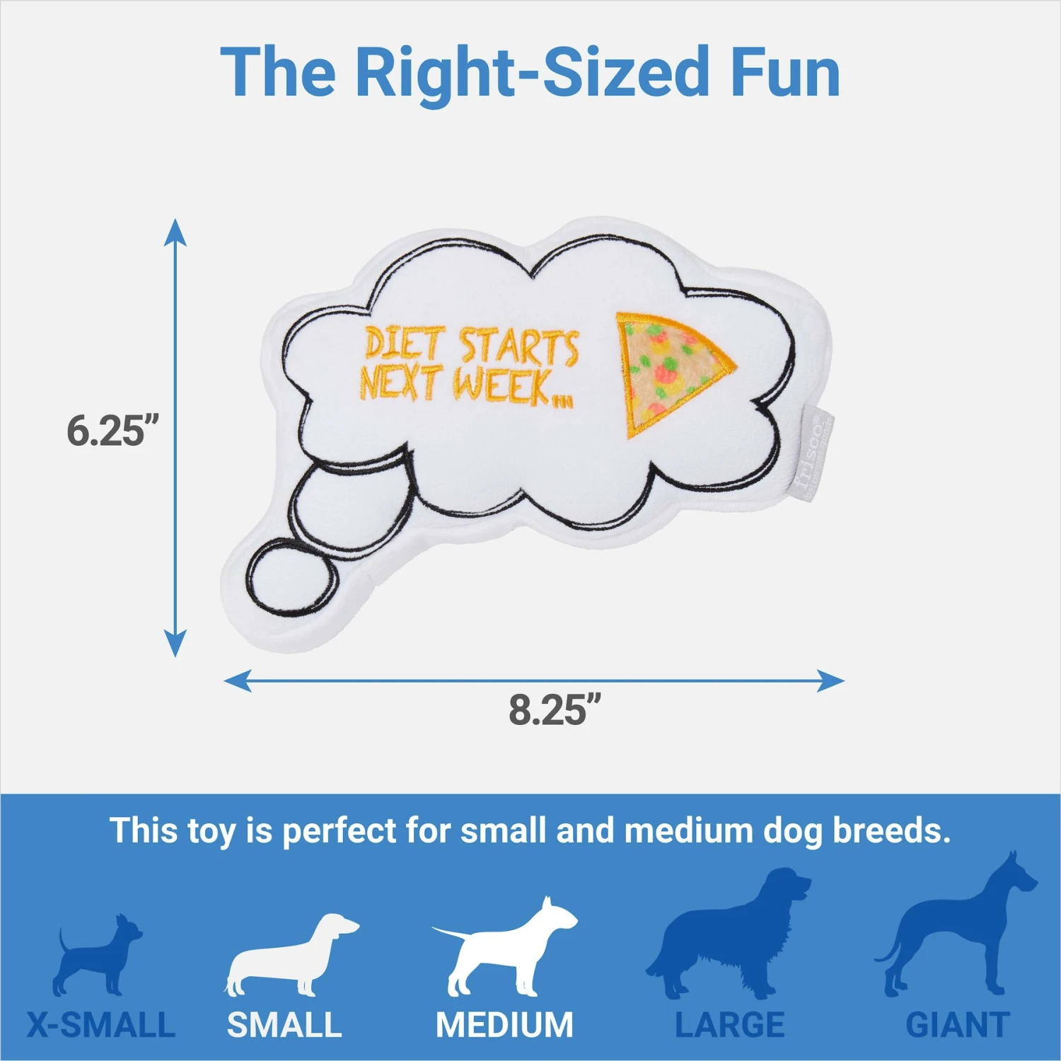 Frisco Message Bubble Plush Squeaky Dog Toy 4 Frisco Message Bubble Plush Squeaky Dog Toy - Image 2