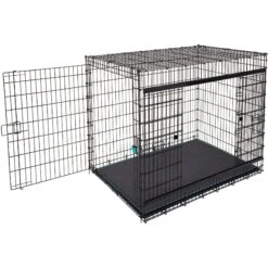Frisco Heavy Duty Enhanced Lock Sliding Double Door Fold & Carry Wire Dog Crate & Mat Kit, 54 Inch 15 Frisco Heavy Duty Enhanced Lock Sliding Double Door Fold & Carry Wire Dog Crate & Mat Kit, 54 Inch -Frisco 297463 PT6. AC SS1800 V1633115115
