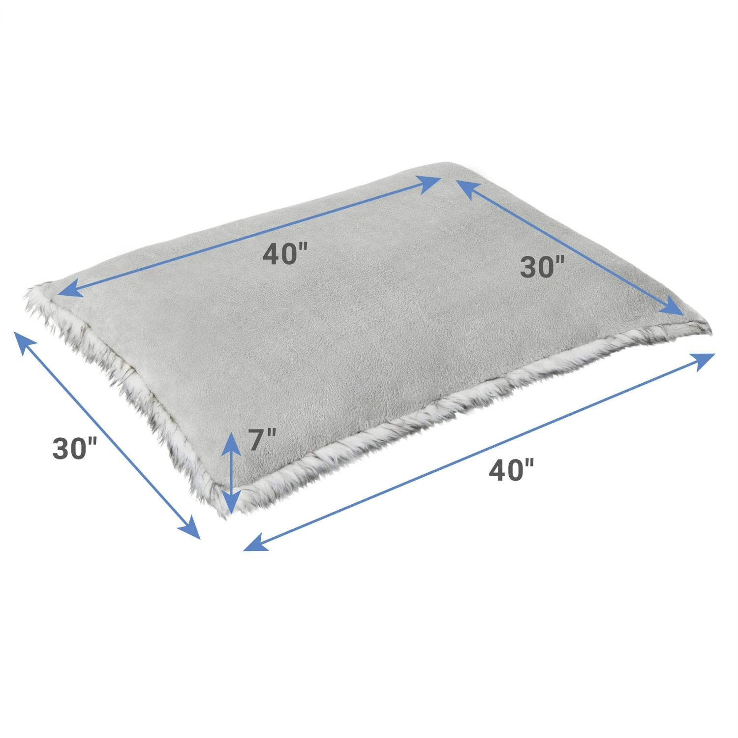 Frisco Buffalo Check Pillow Dog & Cat Bed, Black & White 4 Frisco Buffalo Check Pillow Dog & Cat Bed, Black & White - Image 2