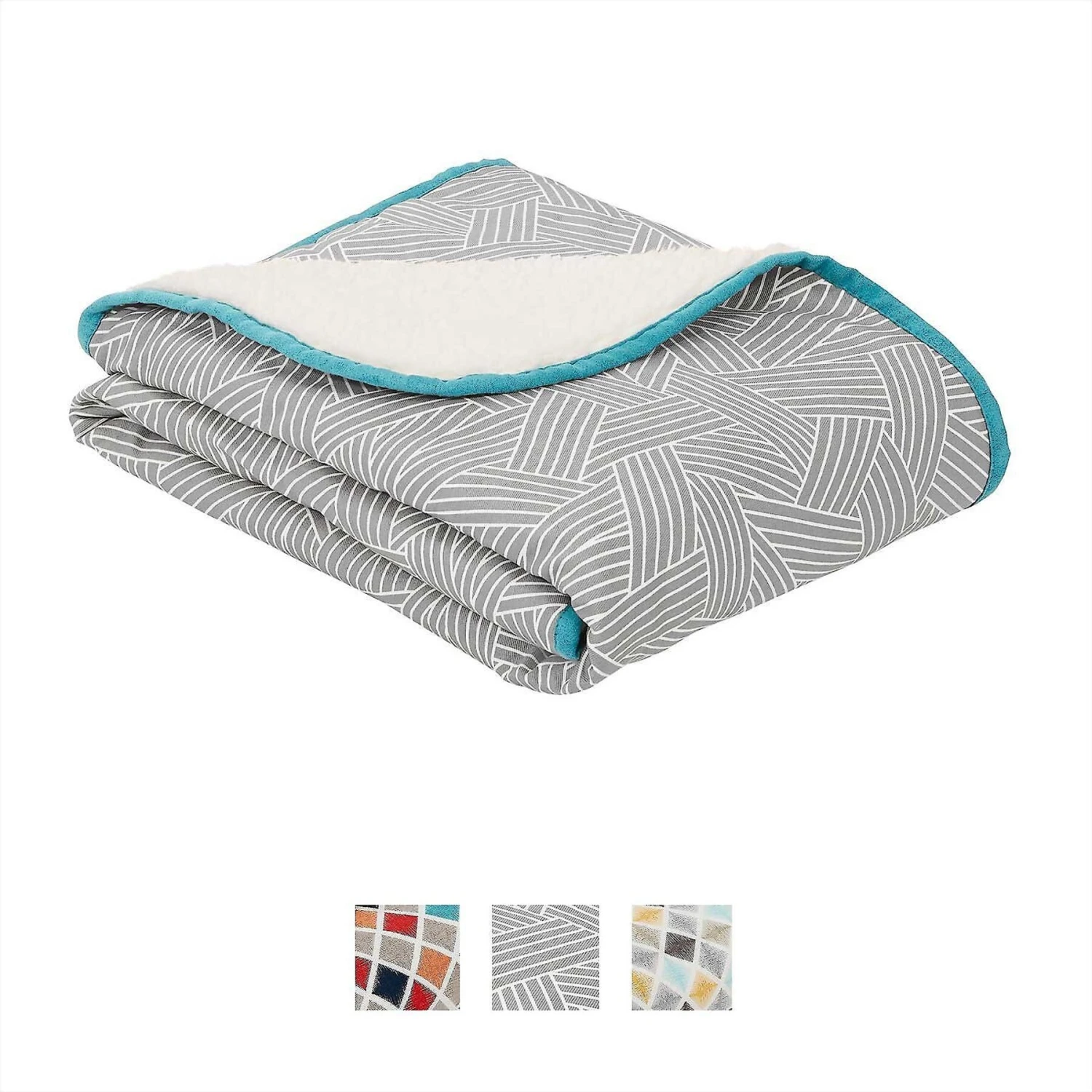 Frisco Sherpa Dog & Cat Blanket & Frisco Sherpa Hexagon Bolster Cat & Dog Bed 5 Frisco Sherpa Dog & Cat Blanket & Frisco Sherpa Hexagon Bolster Cat & Dog Bed - Image 3