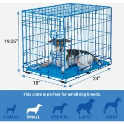 Frisco Two Door Top Load Plastic Dog & Cat Kennel & Frisco Fold & Carry Single Door Collapsible Wire Dog Crate, Pink -Frisco 303656 PT6. AC SS1800 V1623065549