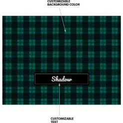 Frisco Personalized Plaid Soft Fleece Cat & Dog Blanket, 30" X 40" -Frisco 303999 PT3. AC SS1800 V1637609189