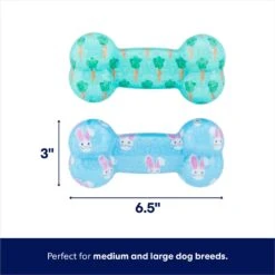 Frisco Easter TPR Bone Squeaky Dog Toy, Medium/Large, 2 Count 8 Frisco Easter TPR Bone Squeaky Dog Toy, Medium/Large, 2 Count -Frisco 304966 PT1. AC SS1800 V1672780526
