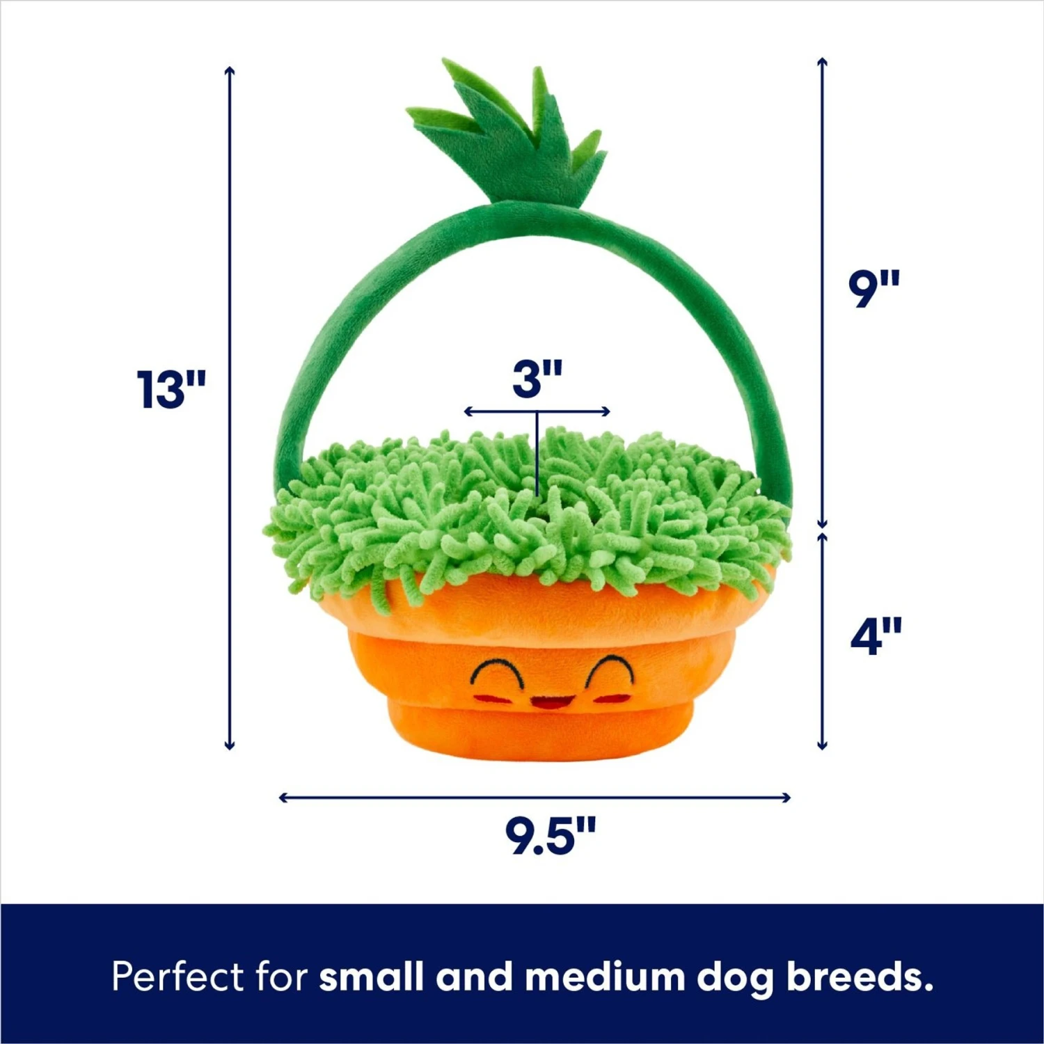 Frisco Easter Basket Hide & Seek Puzzle Plush Squeaky Dog Toy 4 Frisco Easter Basket Hide & Seek Puzzle Plush Squeaky Dog Toy - Image 2