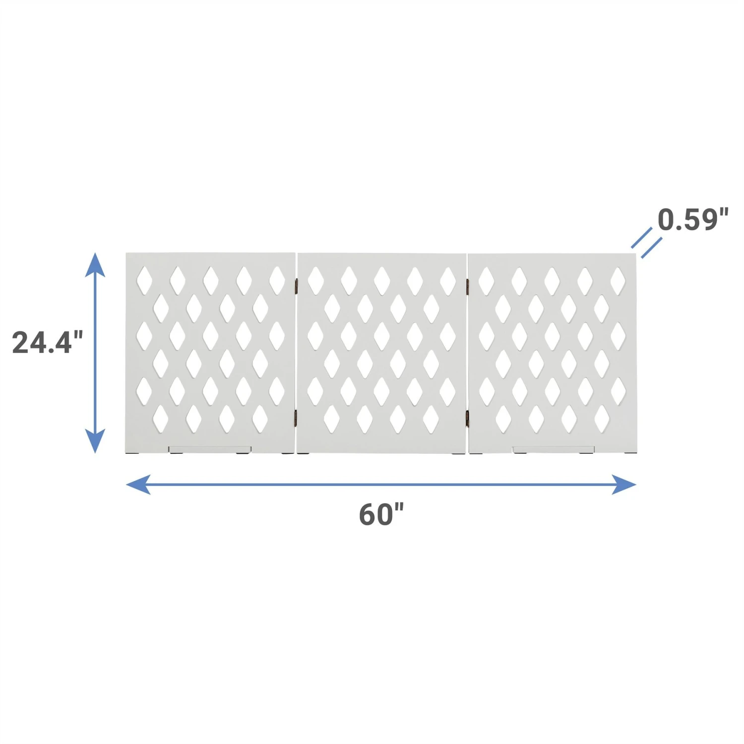 Frisco Deco Diamond Shape 3-Panel Dog Gate 4 Frisco Deco Diamond Shape 3-Panel Dog Gate - Image 2