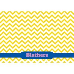 Frisco Personalized Chevron Dog & Cat Placemat -Frisco 306754 PT2. AC SS1800 V1636048781