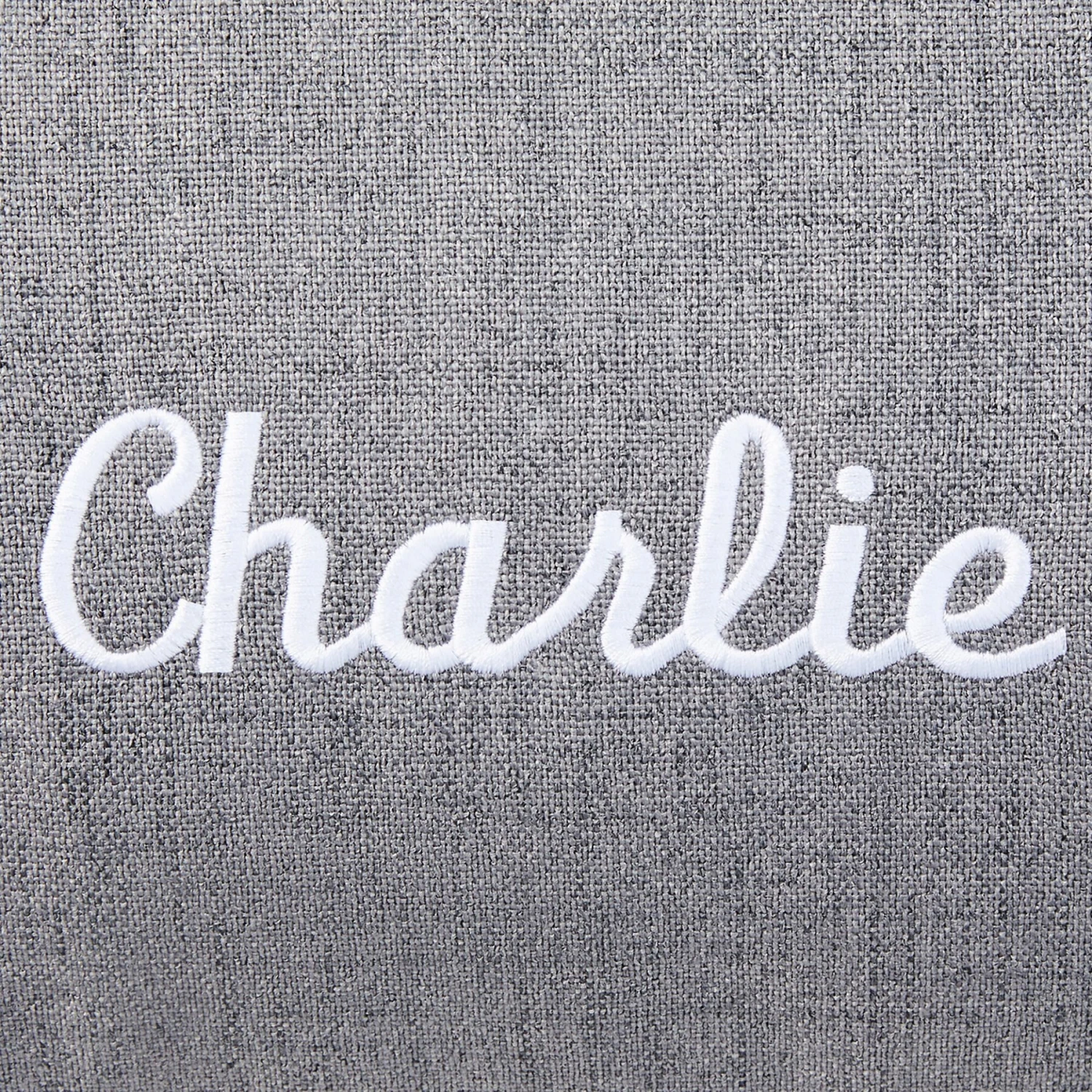 Frisco Personalized Knife Edge Bed, Dark Grey Linen, X-Large 5 Frisco Personalized Knife Edge Bed, Dark Grey Linen, X-Large - Image 3