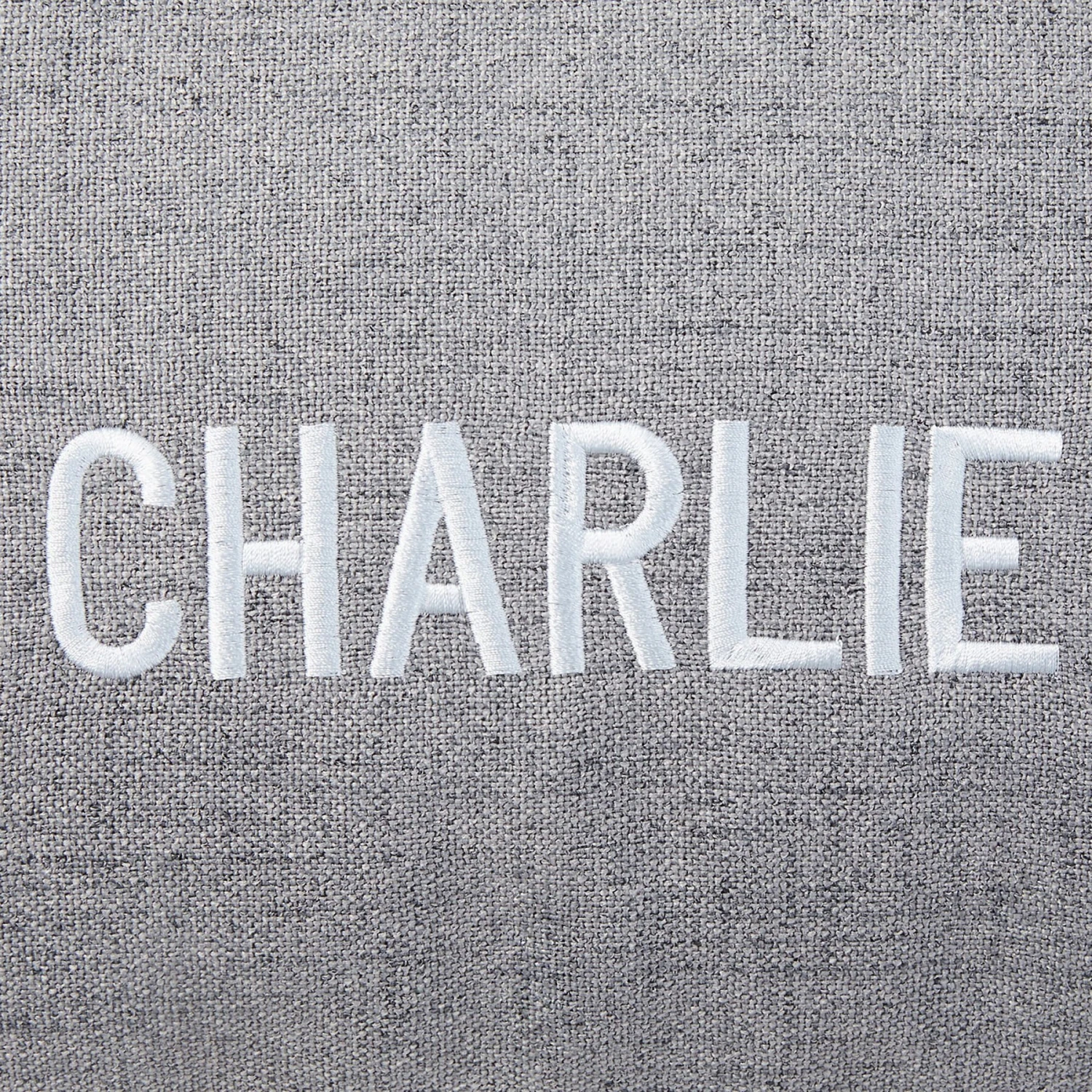 Frisco Personalized Knife Edge Bed, Dark Grey Linen, X-Large 6 Frisco Personalized Knife Edge Bed, Dark Grey Linen, X-Large - Image 4