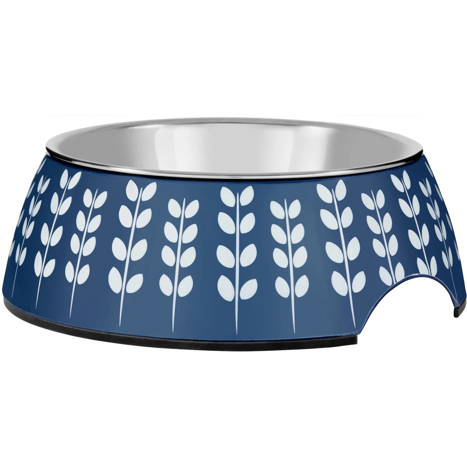 Frisco Leaf Design Stainless Steel Dog & Cat Bowl 3 Frisco Leaf Design Stainless Steel Dog & Cat Bowl