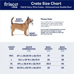 Frisco XX-Large Heavy Duty Enhanced Lock Double Door Wire Dog Crate, Fold & Carry Wire Dog Crate & Mat Kit, 54" 10 Frisco XX-Large Heavy Duty Enhanced Lock Double Door Wire Dog Crate, Fold & Carry Wire Dog Crate & Mat Kit, 54" -Frisco 318116 PT2. AC SS1800 V1634322381