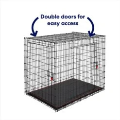 Frisco XX-Large Heavy Duty Enhanced Lock Double Door Wire Dog Crate, Fold & Carry Wire Dog Crate & Mat Kit, 54" 11 Frisco XX-Large Heavy Duty Enhanced Lock Double Door Wire Dog Crate, Fold & Carry Wire Dog Crate & Mat Kit, 54" -Frisco 318116 PT3. AC SS1800 V1634154738