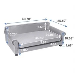 Frisco Sofa Pet Bed With Removable Cover & Frisco Eyelash Cat & Dog Blanket 13 Frisco Sofa Pet Bed With Removable Cover & Frisco Eyelash Cat & Dog Blanket -Frisco 319504 PT2. AC SS1800 V1630626372