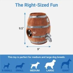 Frisco Beer & Keg Plush Squeaky Dog Toy, 4 Count 8 Frisco Beer & Keg Plush Squeaky Dog Toy, 4 Count -Frisco 327047 PT2. AC SS1800 V1648563981