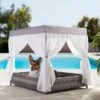 Frisco Outdoor Wicker Canopy Dog Bed 2 Frisco Outdoor Wicker Canopy Dog Bed -Frisco 356071 MAIN. AC SS1800 V1657657125