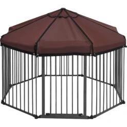 Frisco Outdoor Galvanized Steel 8-Panel Configurable Gate And Playpen With Oxford Roof 14 Frisco Outdoor Galvanized Steel 8-Panel Configurable Gate And Playpen With Oxford Roof -Frisco 507086 PT3. AC SS1800 V1666021842