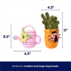 Frisco Spring Potted Plant And Watering Can Plush Squeaky Dog Toy -Frisco 541494 PT1. AC SS1800 V1672780515