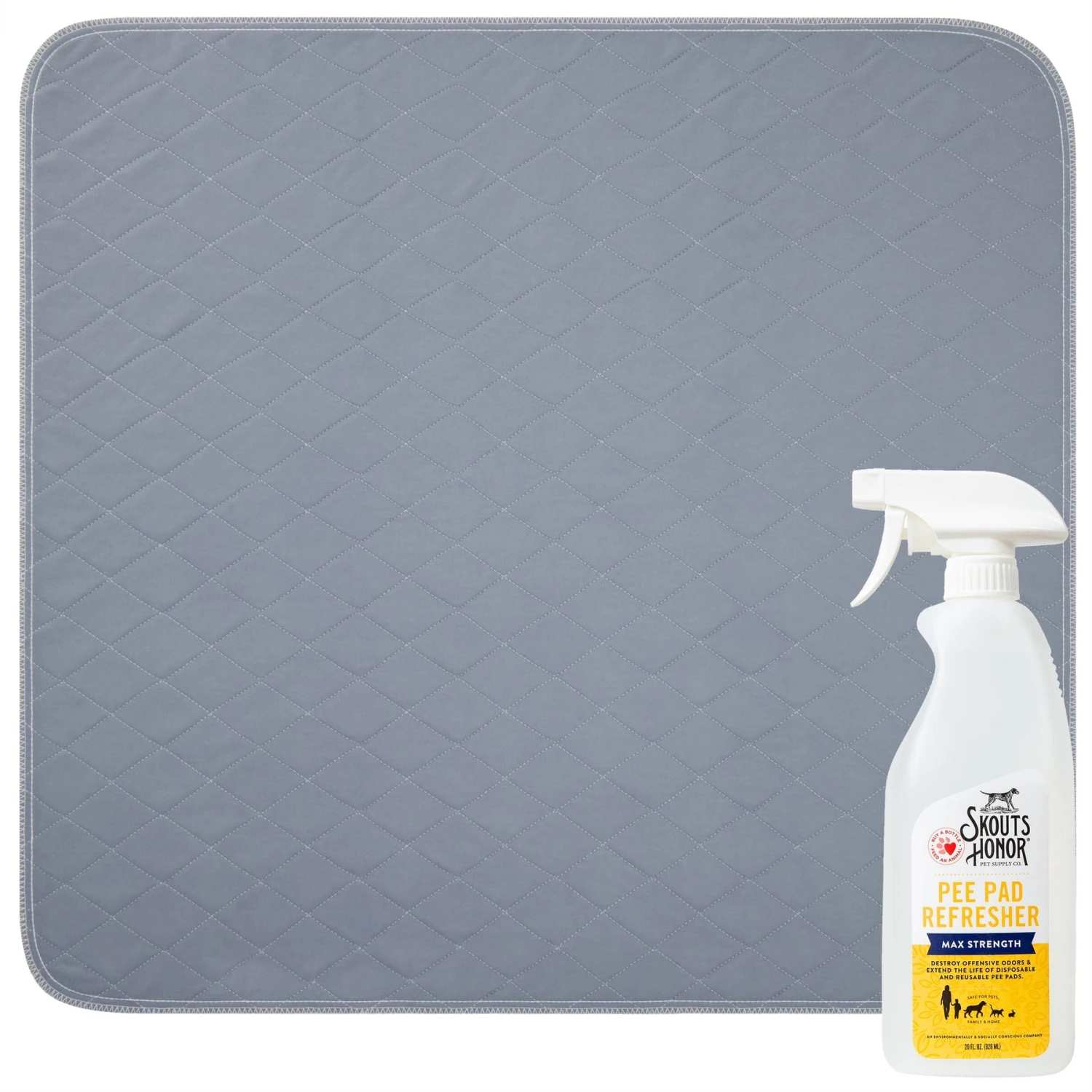 Skout's Honor Dog Pee Pad Refresher Spray, 28-oz Bottle & Frisco Washable Dog Potty Pads 3 Skout's Honor Dog Pee Pad Refresher Spray, 28-oz Bottle & Frisco Washable Dog Potty Pads